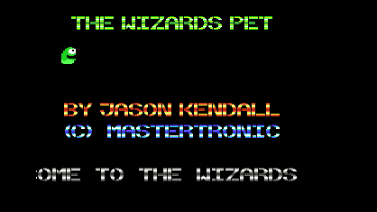 The Wizards Pet Title Screen